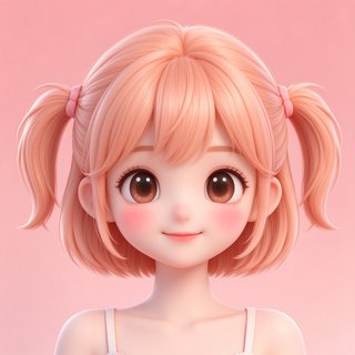 Rubii Ai 软萌可爱少女软软的3D卡通人设头像